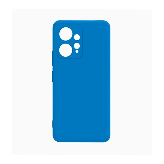 Silicone Case with Camera Shield for Xiaomi Redmi Note 12 4g Blue